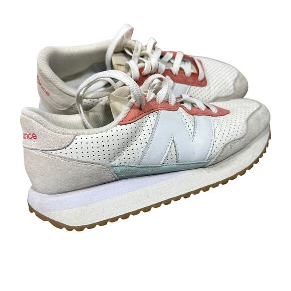 New Balance Men 237 White MS237PG Leather Sneaker Running Shoe main image 7